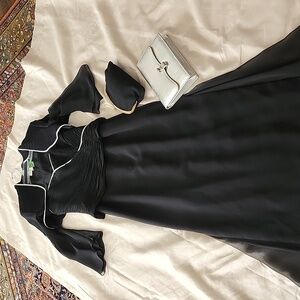 Junnie Leigh NY Black Gown with Bolero, Size 4-6,  $125